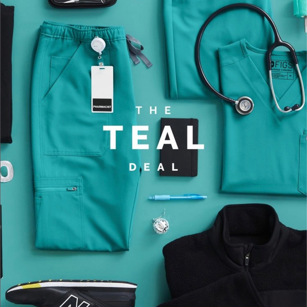 Figs teal xxs